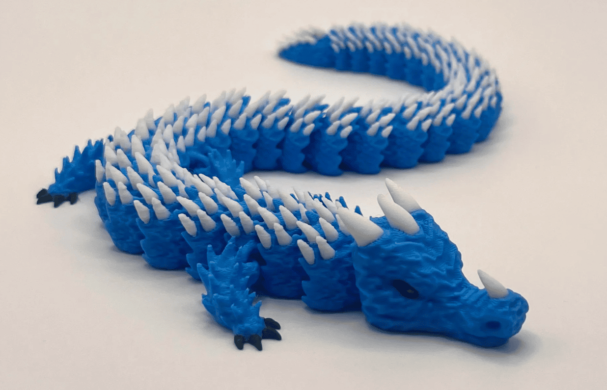 popular 3d printed articulated animals_2_flexi dragon